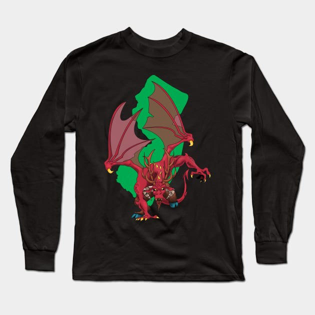 Jersey Devil Long Sleeve T-Shirt by Tom Krohne